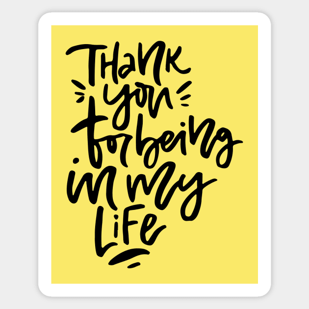 Thank You Sticker by Favete